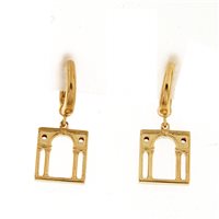 Earrings Loving Palladio  3D in Silver ORG02 SERLIANA - ORG02 SERLIANA